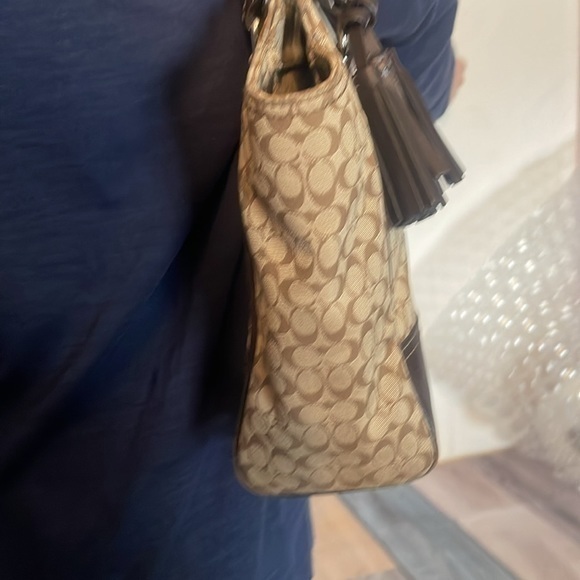 Coach 19920 Legacy Signature Striped Rory Satchel *Vintage EUC* - Picture 6 of 14